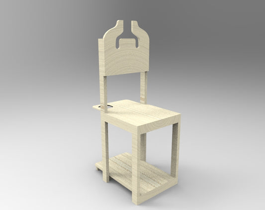 DIY School Organization Chair with free downloadable plan