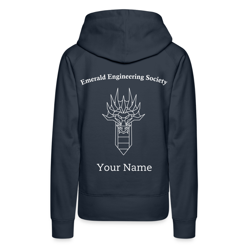 EES Ladies Cut Hoodie - navy