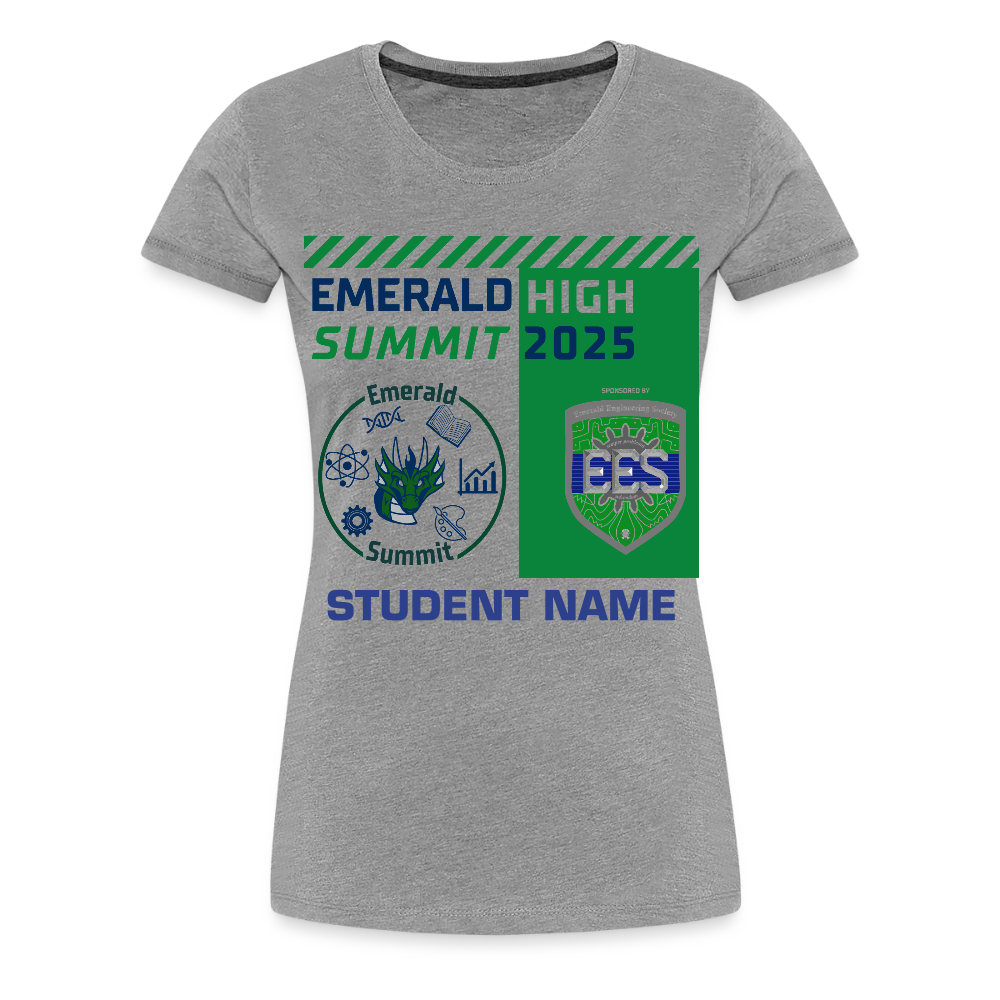 Customizable Ladie's Cut Summit t Shirt - heather gray