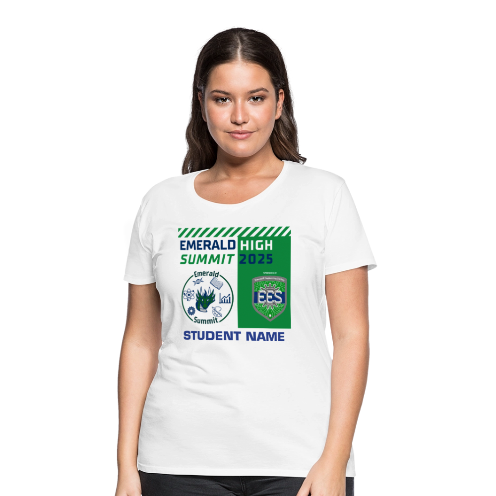 Customizable Ladie's Cut Summit t Shirt - white