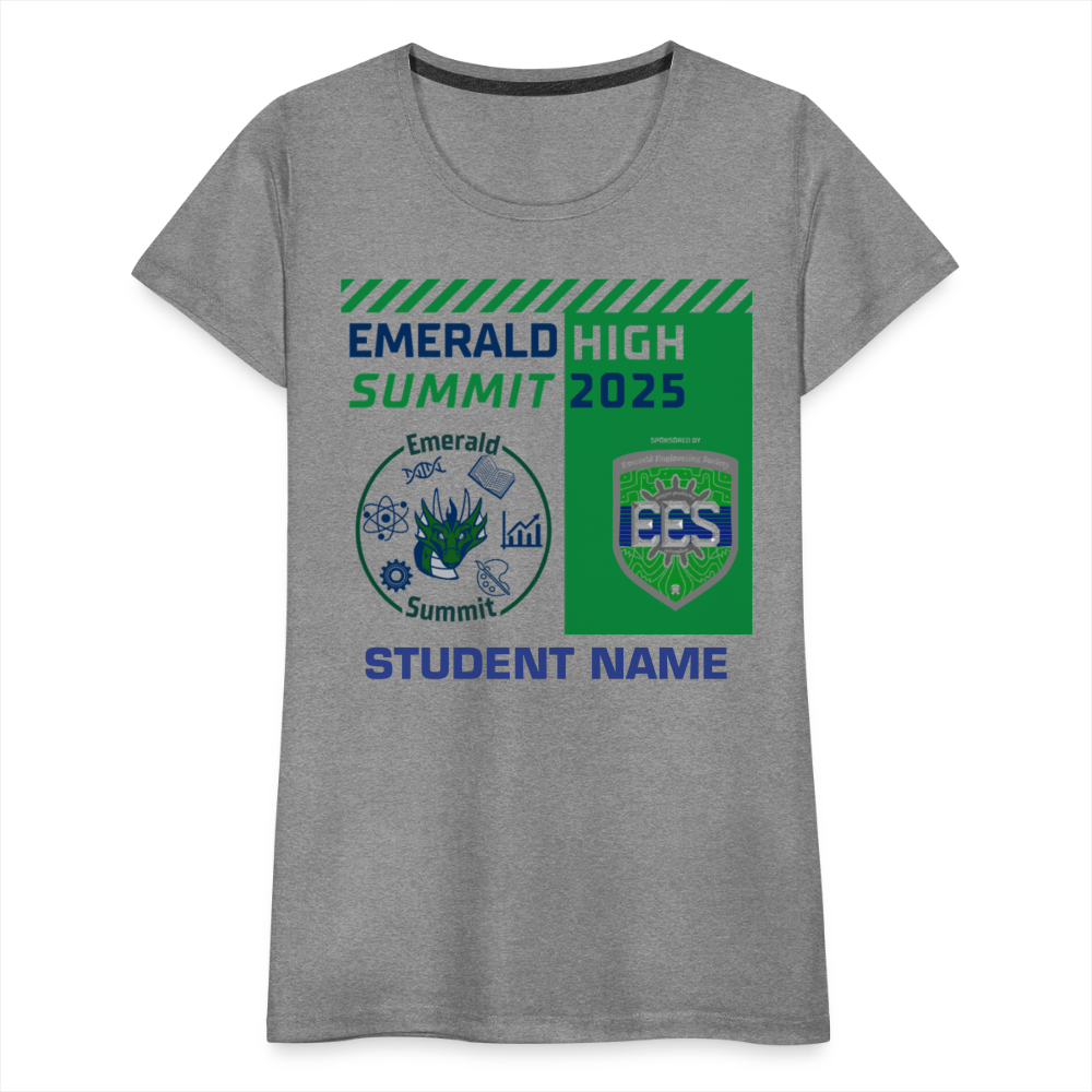 Customizable Ladie's Cut Summit t Shirt - heather gray