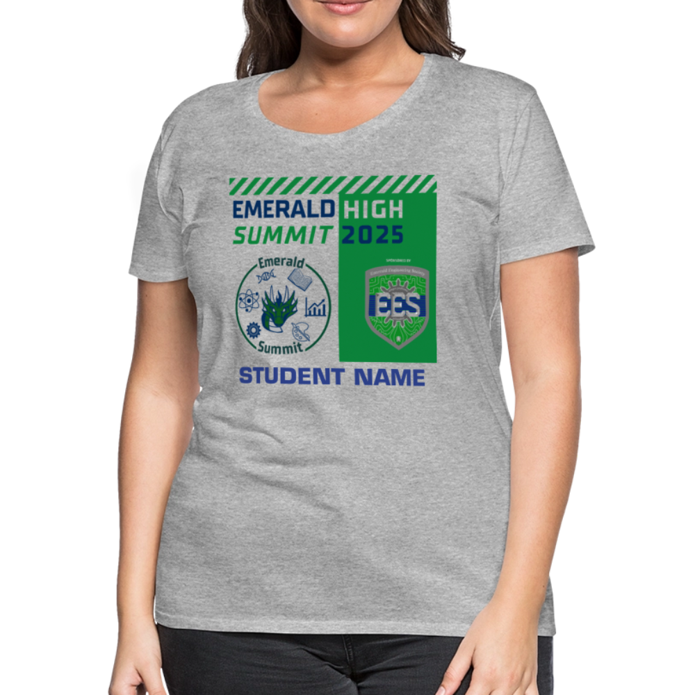 Customizable Ladie's Cut Summit t Shirt - heather gray