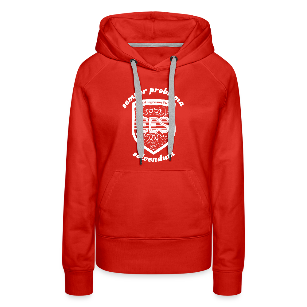 EES Ladies Cut Hoodie - red