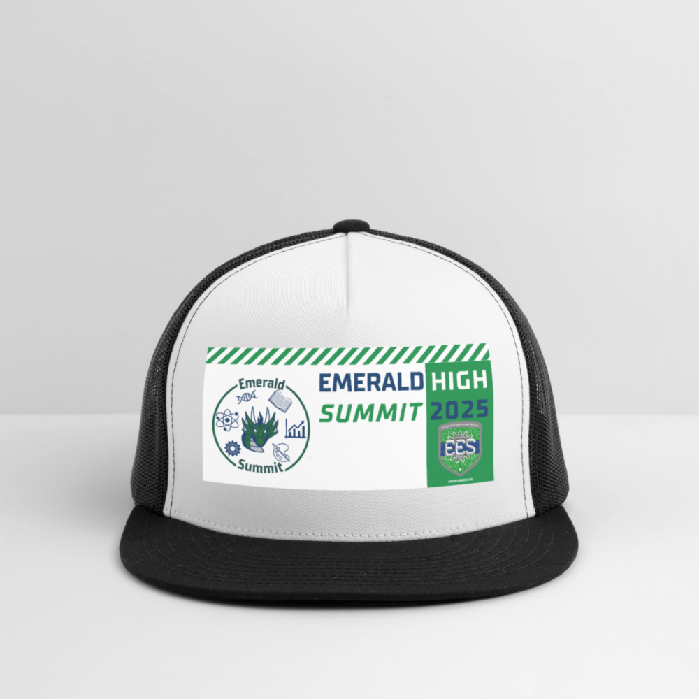 Customizable Summit Trucker Hat - white/black