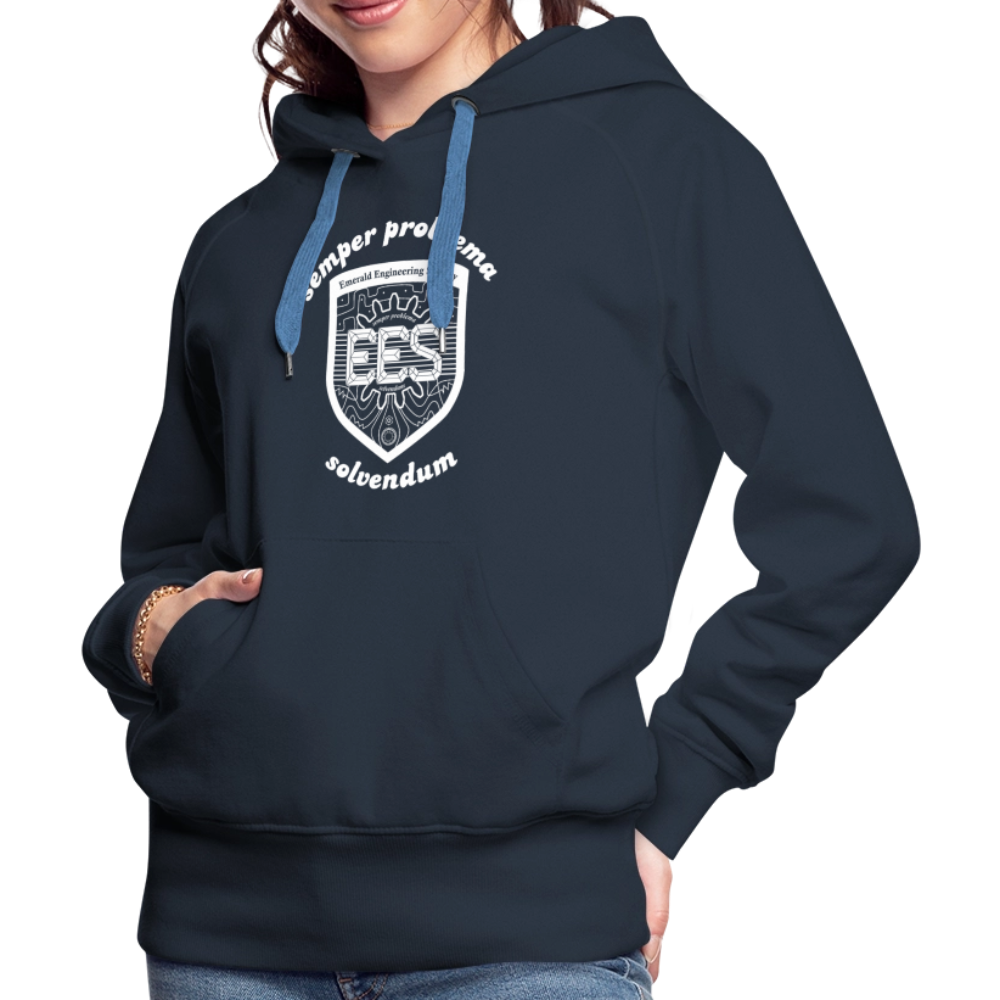 EES Ladies Cut Hoodie - navy