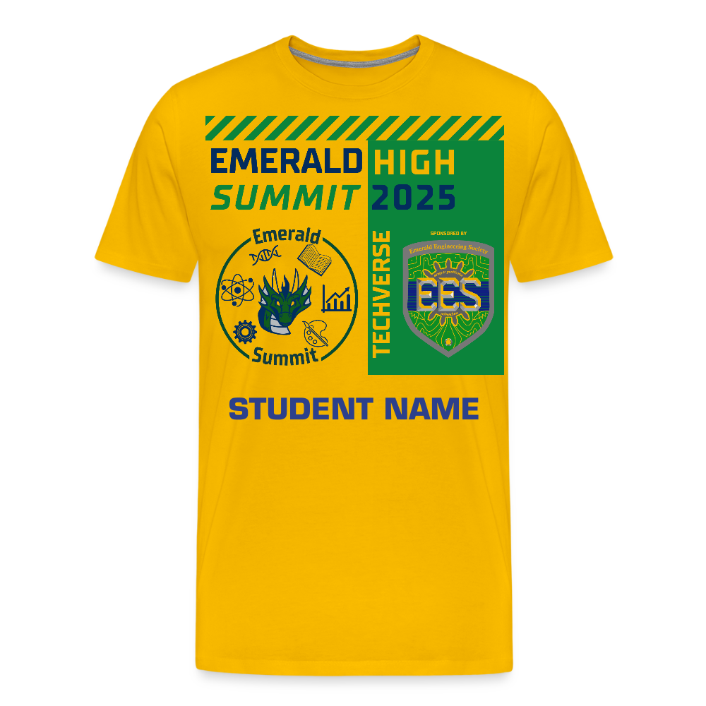 Customizable Techverse TShirt - sun yellow