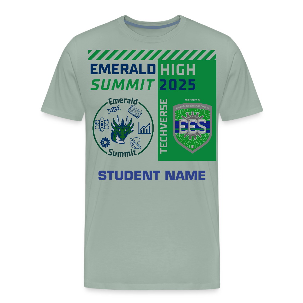 Customizable Techverse TShirt - steel green