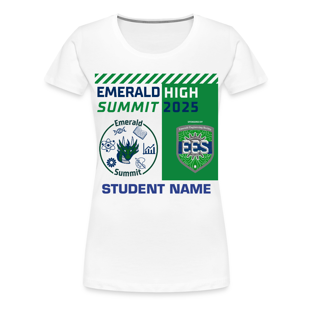 Customizable Ladie's Cut Summit t Shirt - white