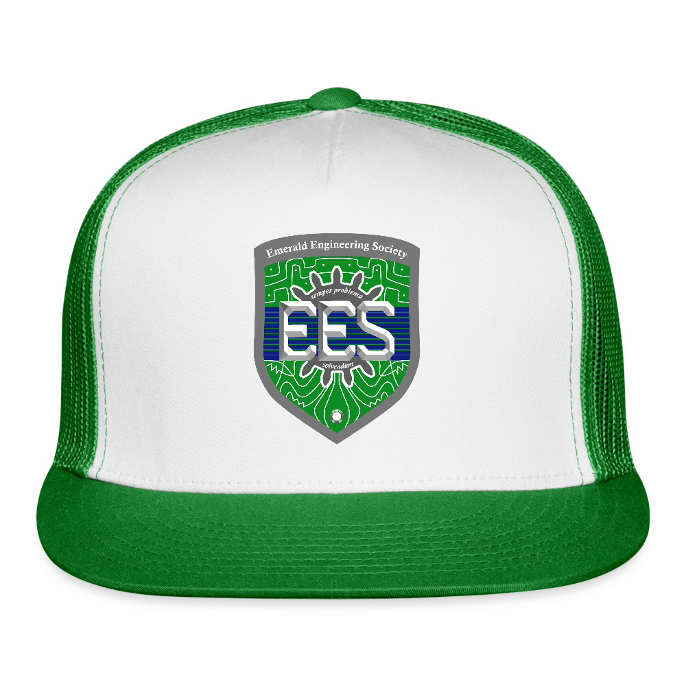 EES Hat - white/kelly green
