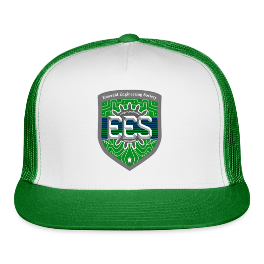 EES Hat - white/kelly green