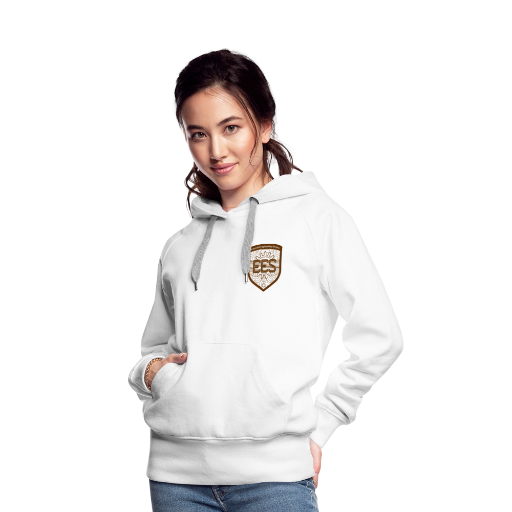 EES Ladies Cut Hoodie Light - white