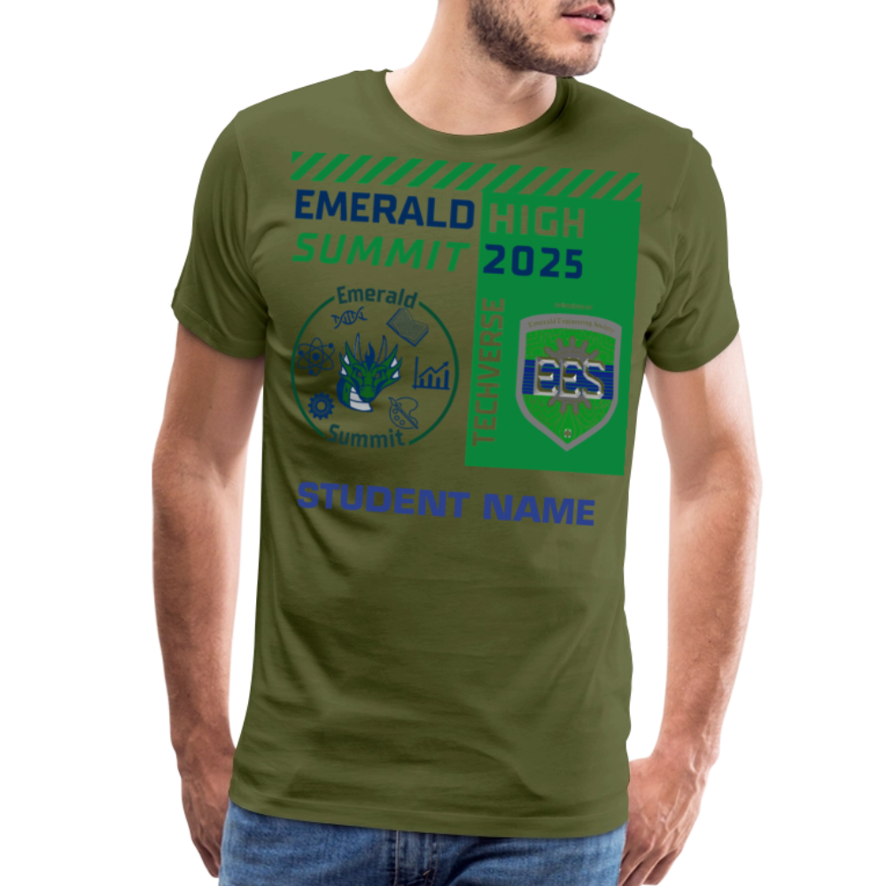 Customizable Techverse TShirt - olive green