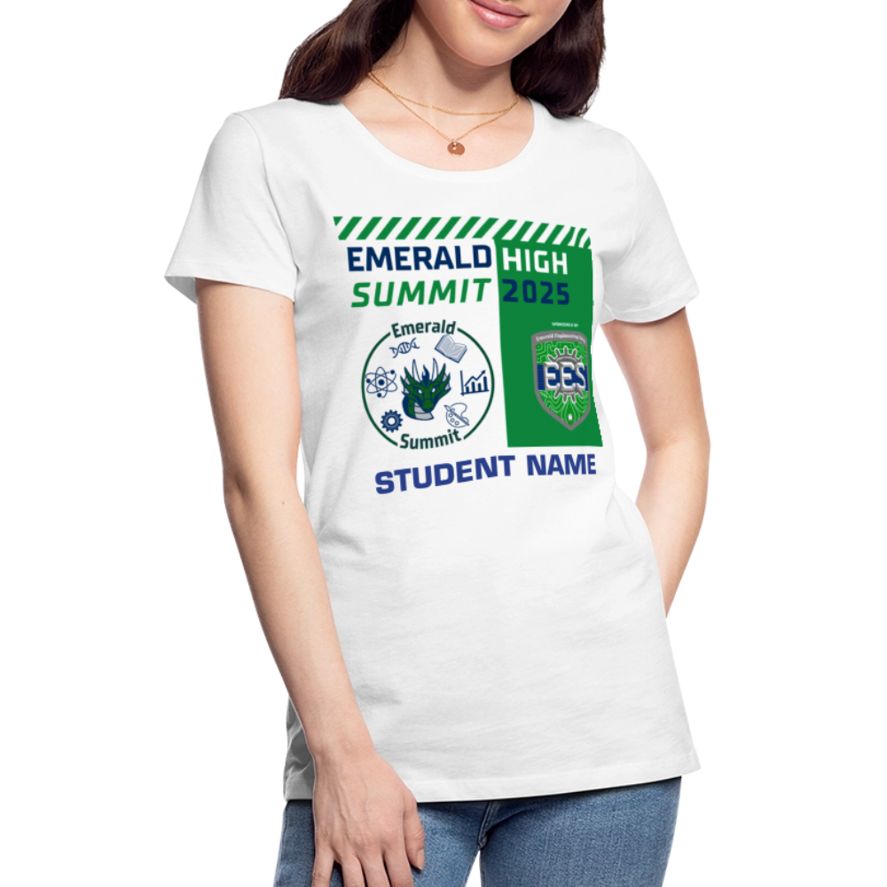 Customizable Ladie's Cut Summit t Shirt - white