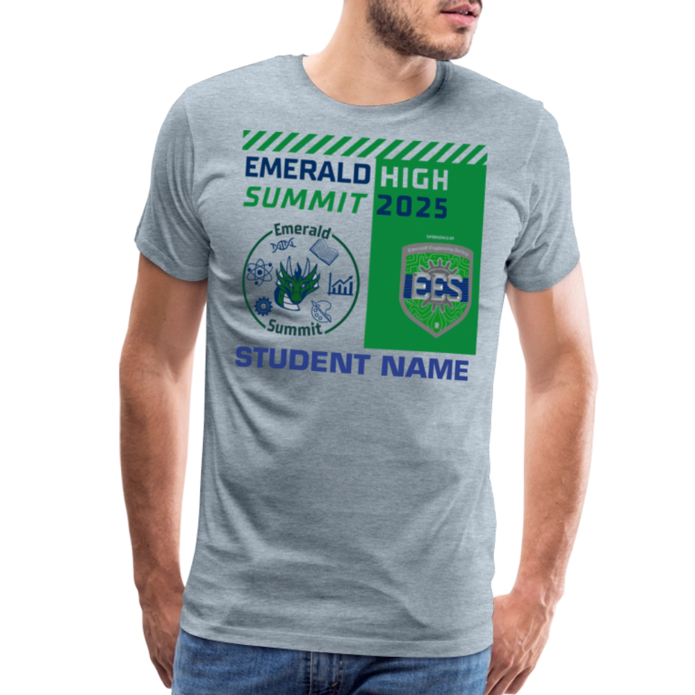 Customizable Summit TShirt - heather ice blue