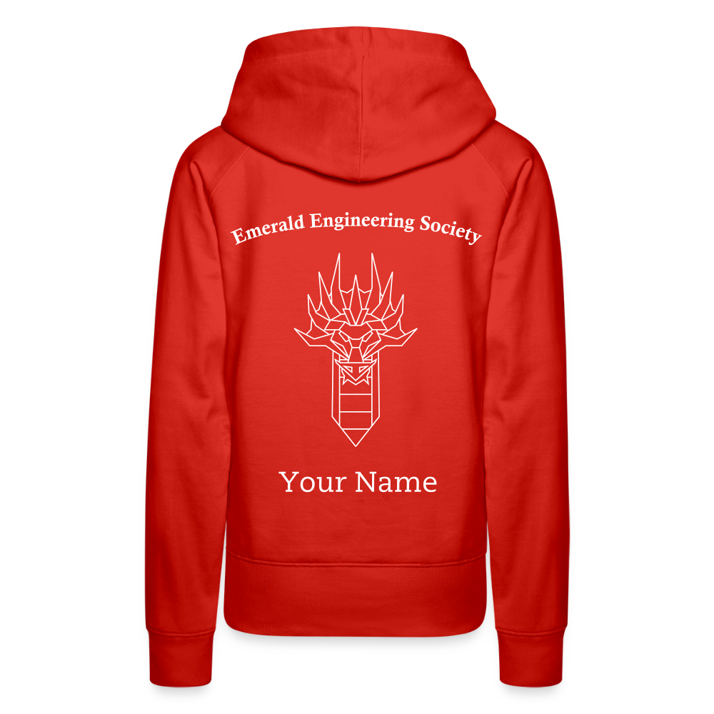 EES Ladies Cut Hoodie - red