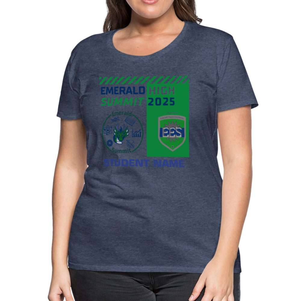Customizable Ladie's Cut Summit t Shirt - heather blue