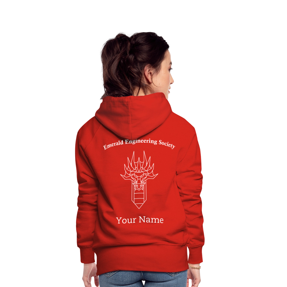 EES Ladies Cut Hoodie - red