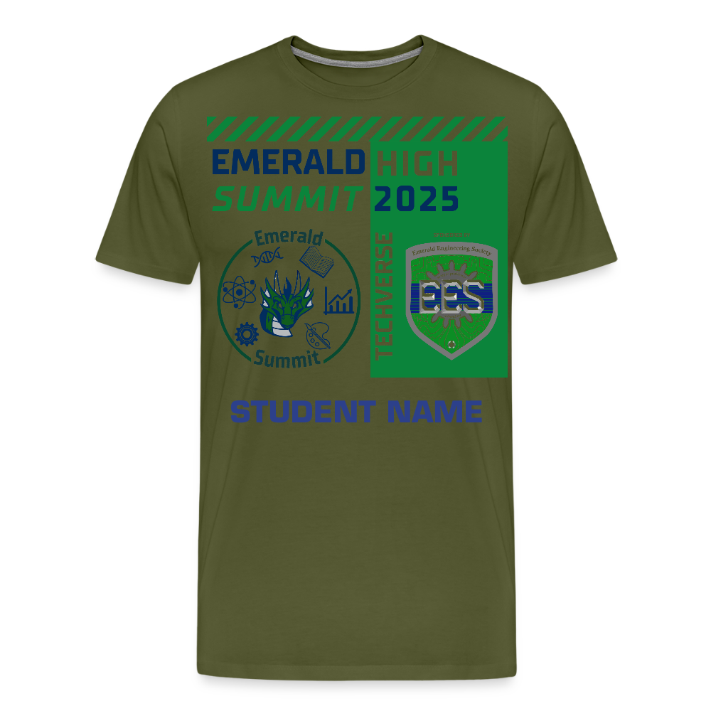 Customizable Techverse TShirt - olive green