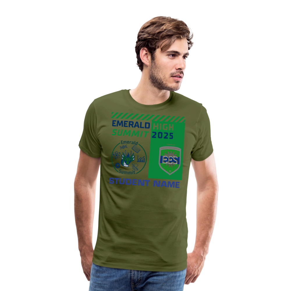 Customizable Summit TShirt - olive green