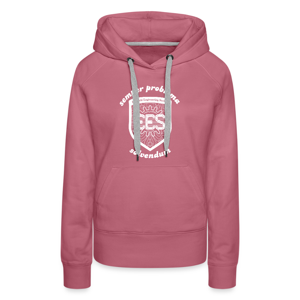 EES Ladies Cut Hoodie - mauve