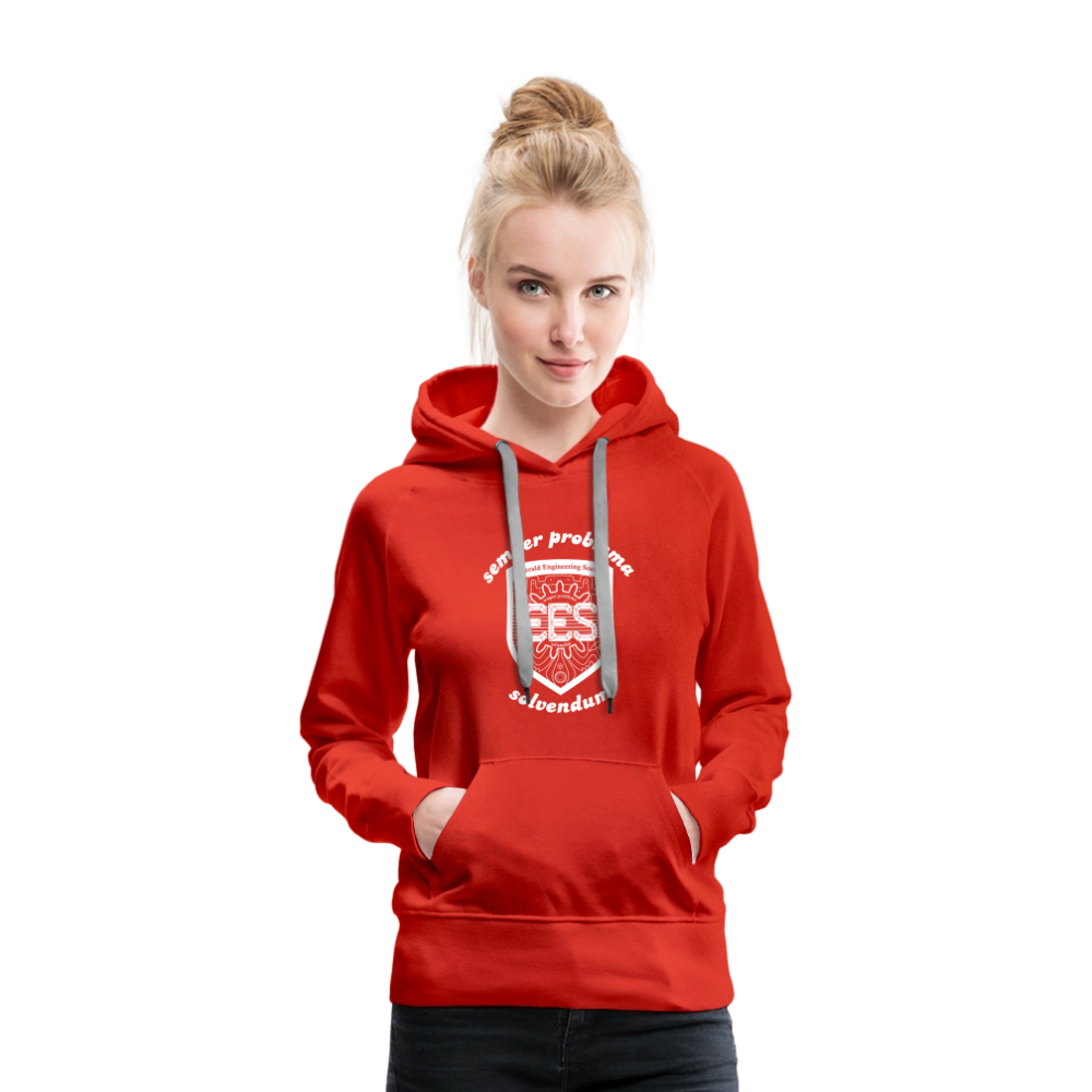 EES Ladies Cut Hoodie - red