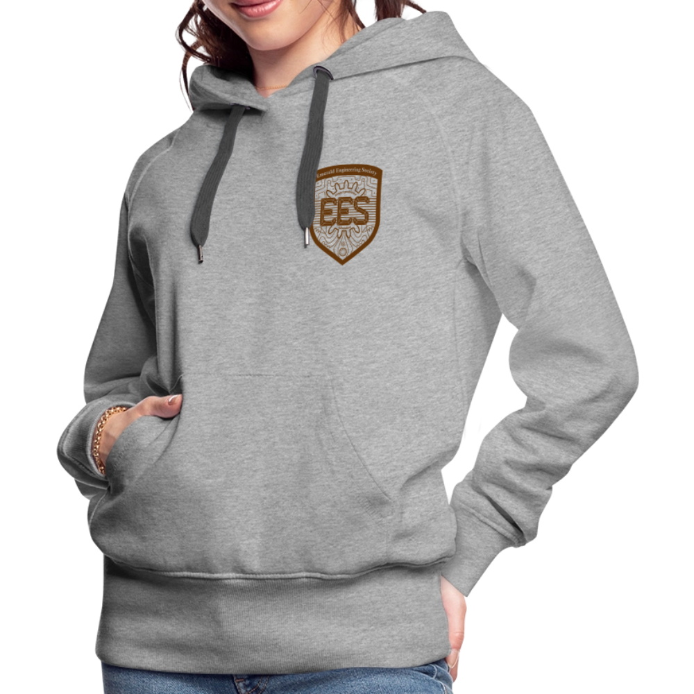 EES Ladies Cut Hoodie Light - heather grey