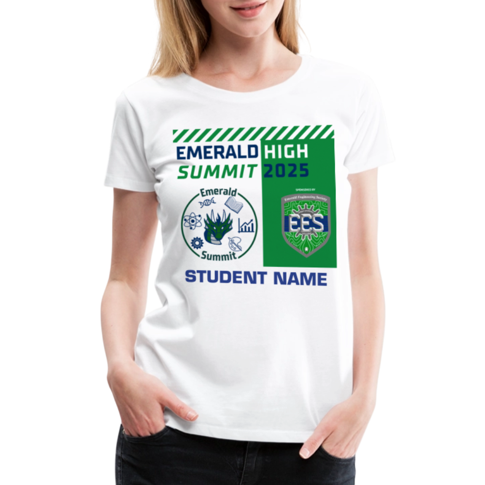 Customizable Ladie's Cut Summit t Shirt - white