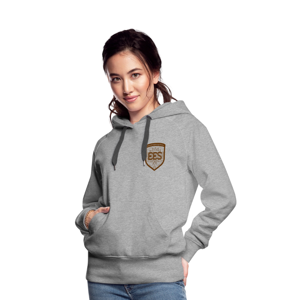 EES Ladies Cut Hoodie Light - heather grey