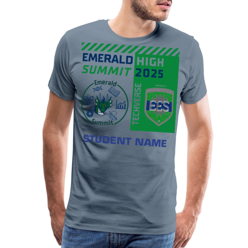 Customizable Techverse TShirt - steel blue