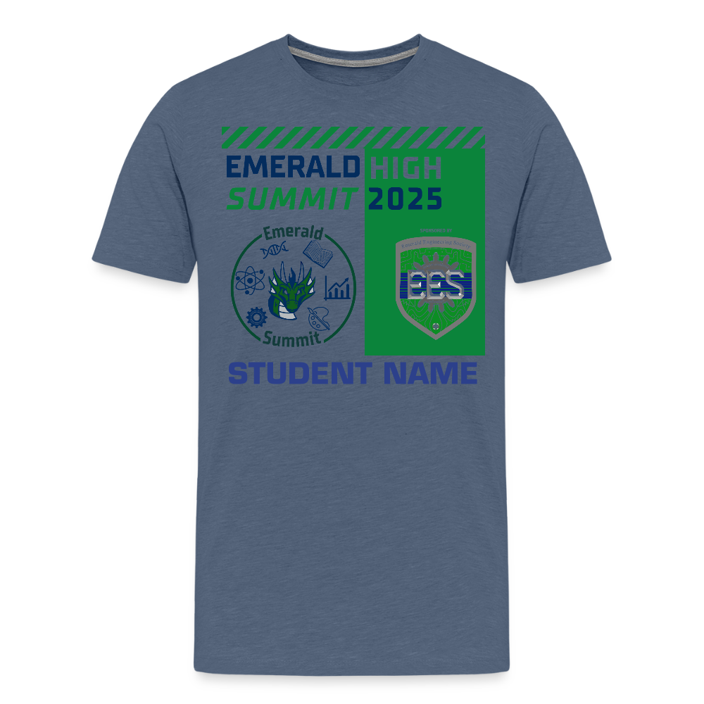 Customizable Summit TShirt - heather blue