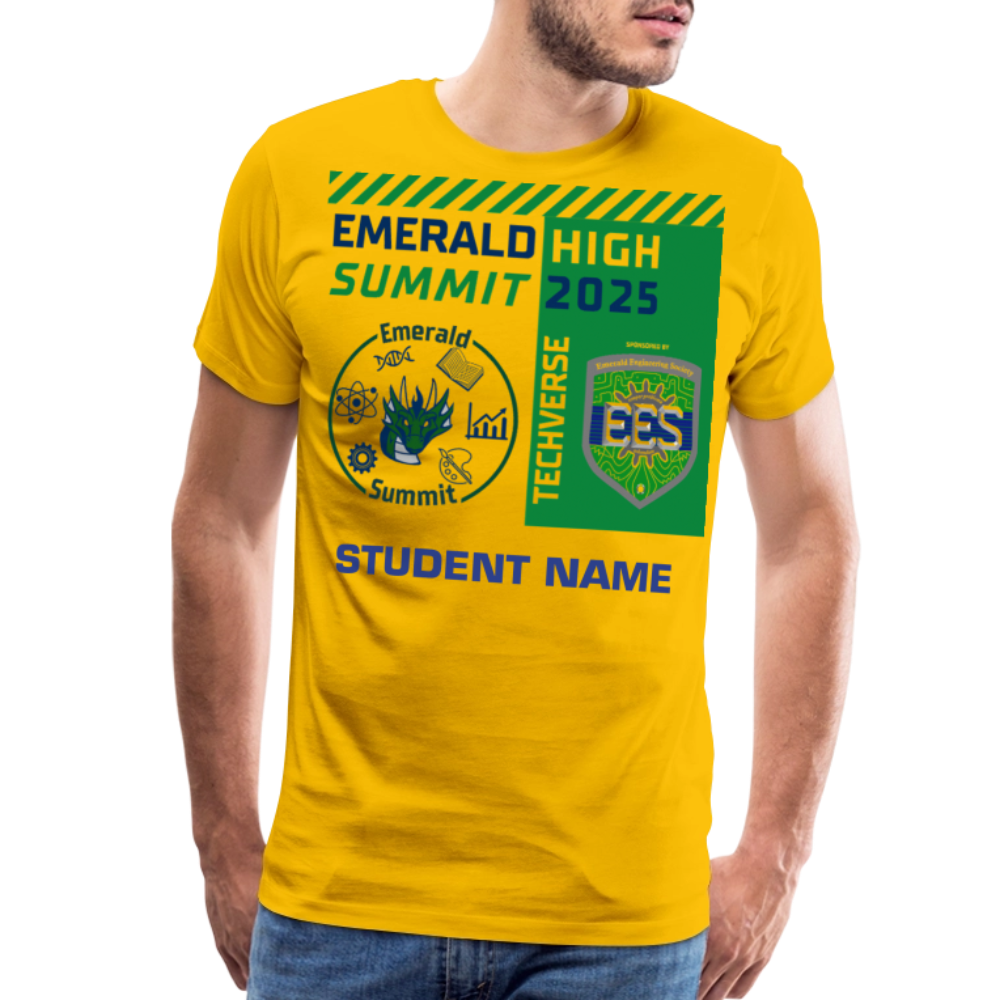 Customizable Techverse TShirt - sun yellow