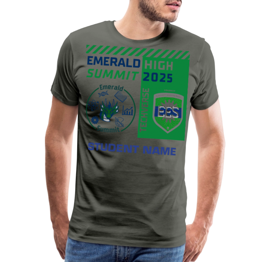 Customizable Techverse TShirt - asphalt gray