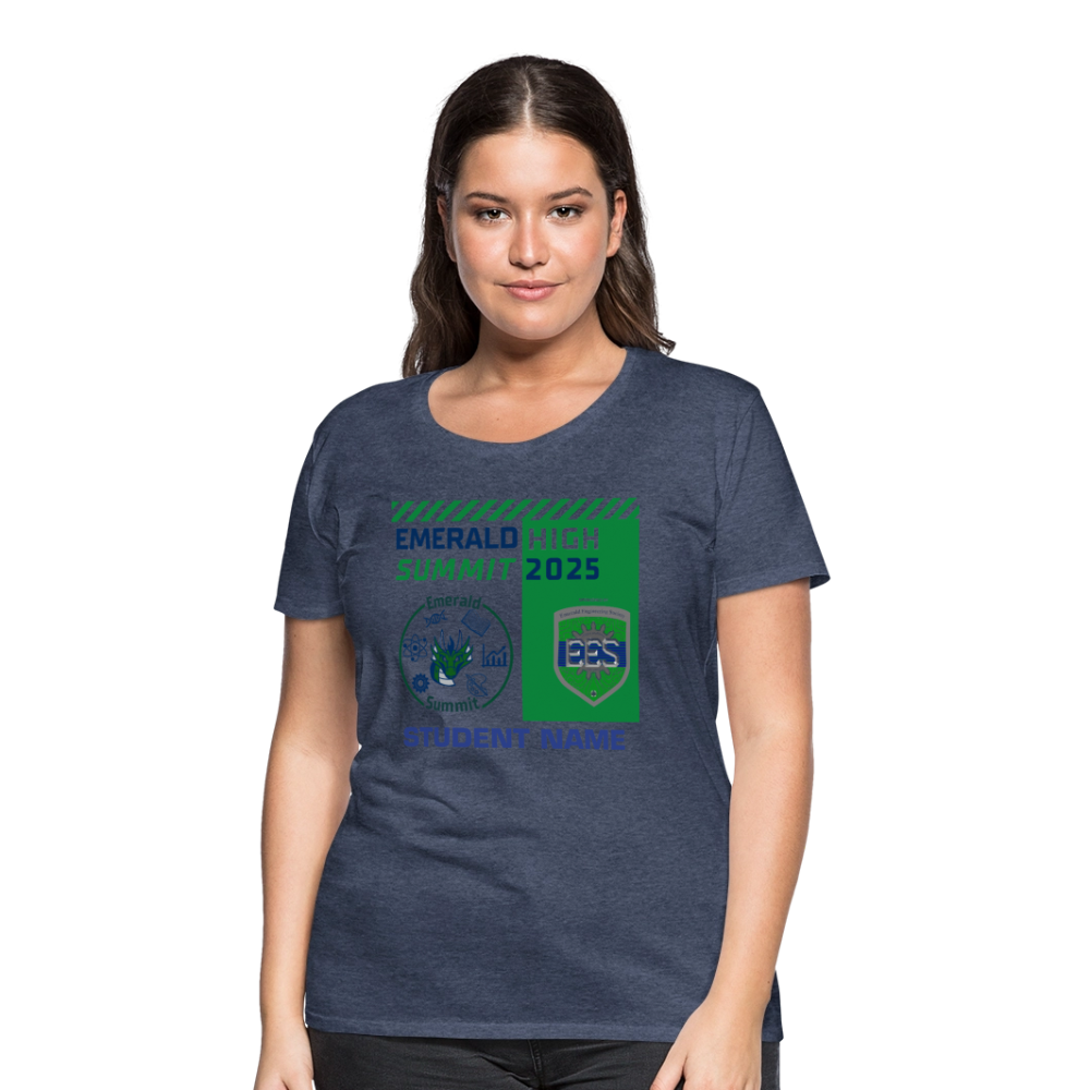 Customizable Ladie's Cut Summit t Shirt - heather blue