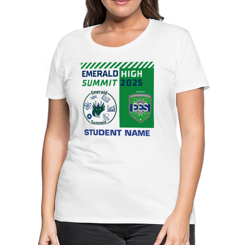Customizable Ladie's Cut Summit t Shirt - white