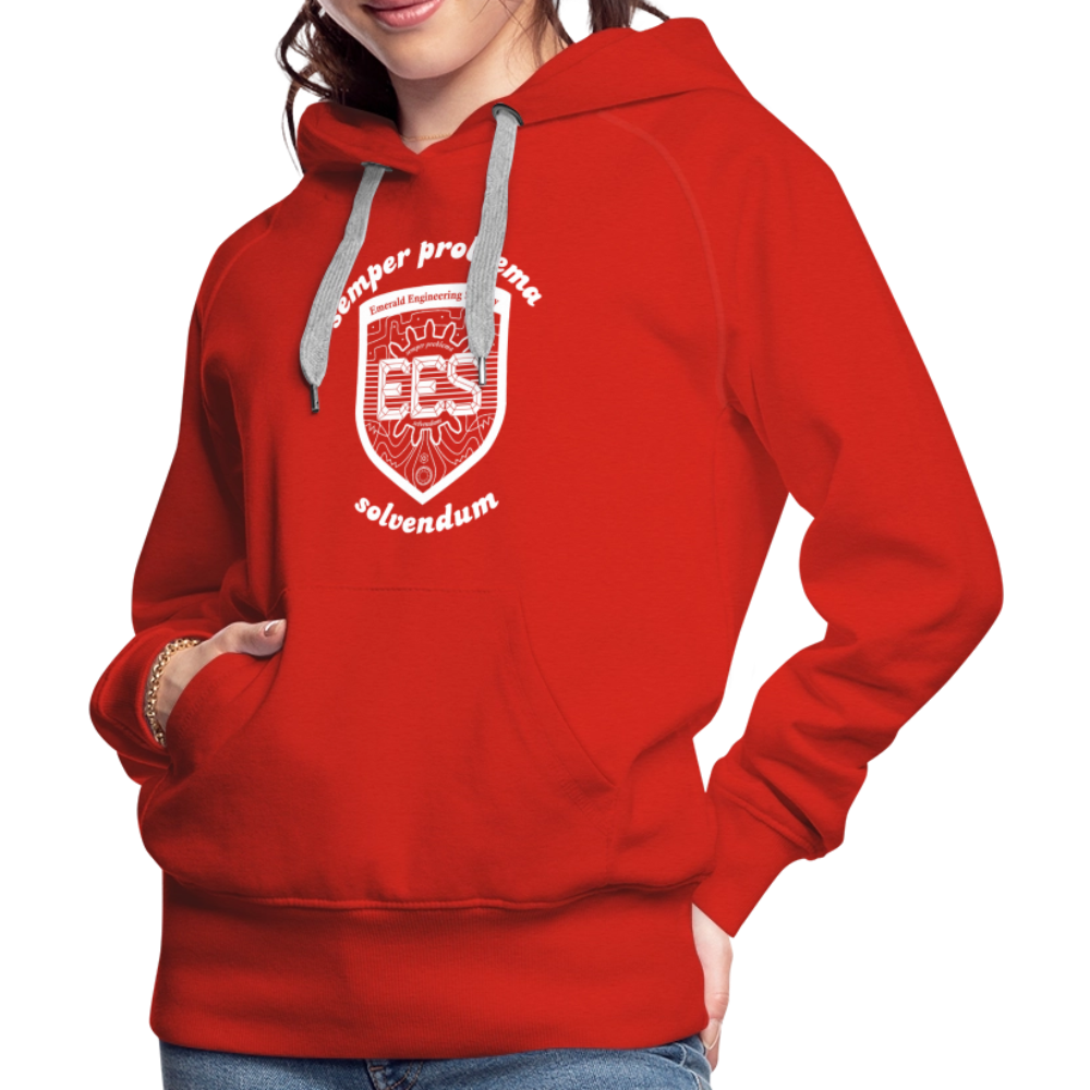 EES Ladies Cut Hoodie - red
