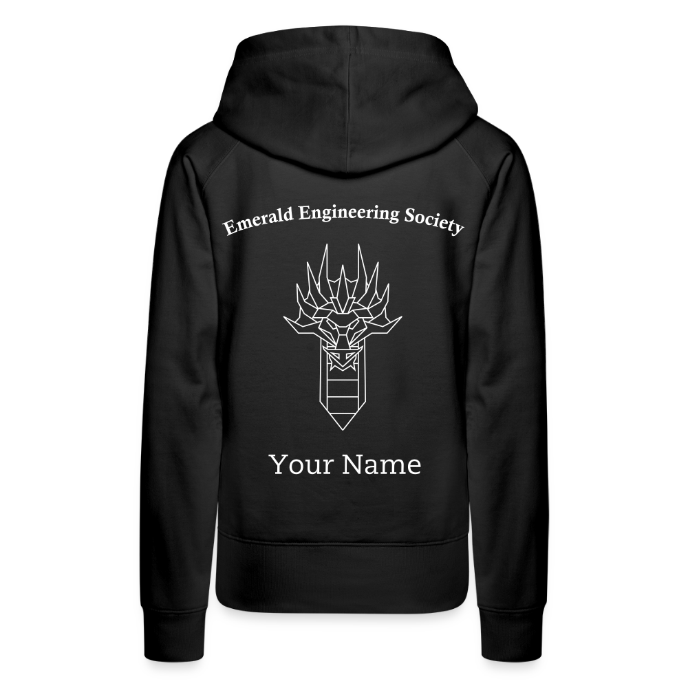 EES Ladies Cut Hoodie - black