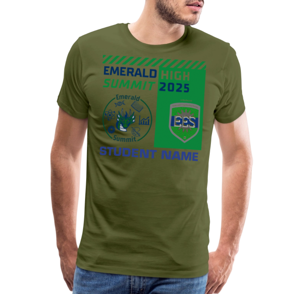 Customizable Summit TShirt - olive green