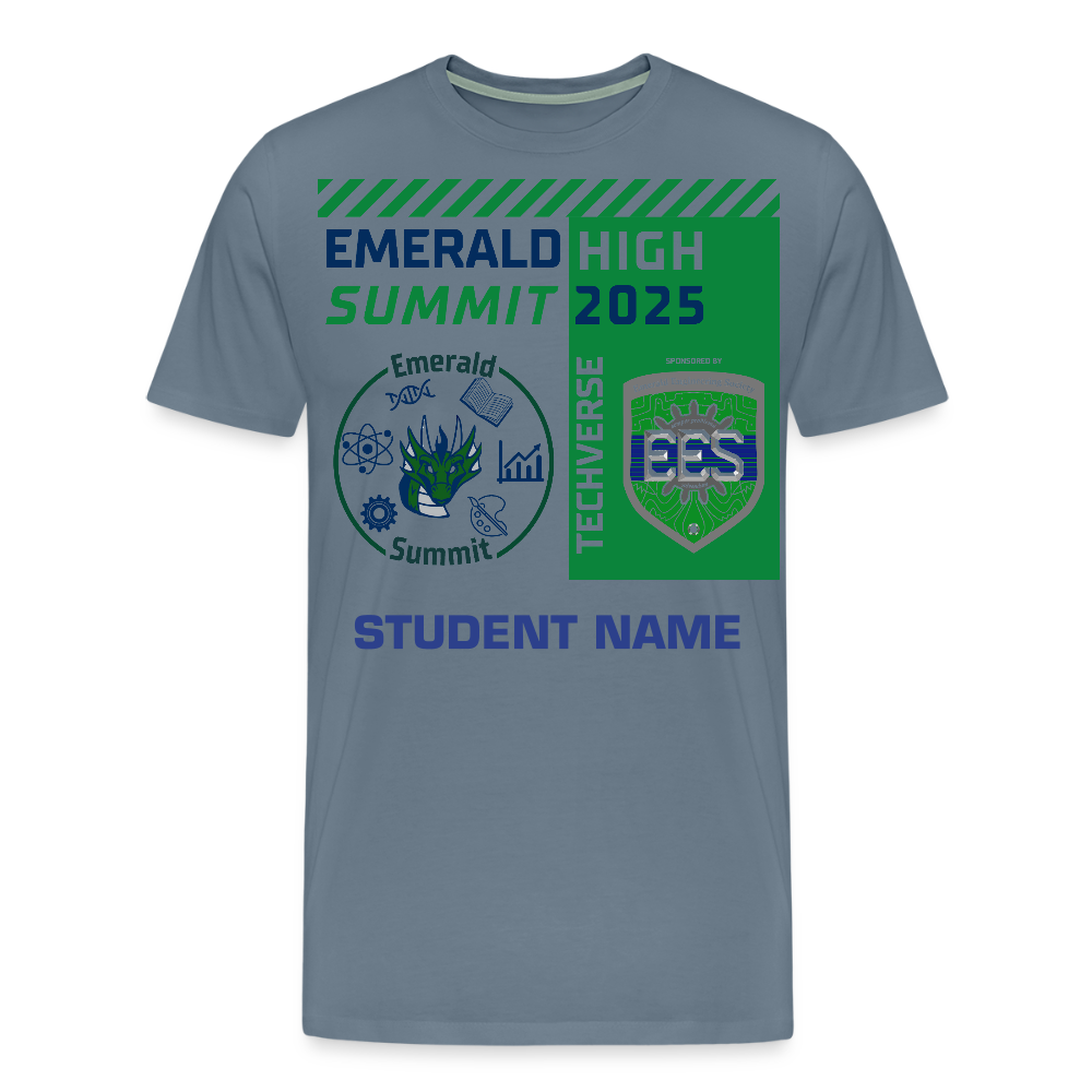 Customizable Techverse TShirt - steel blue