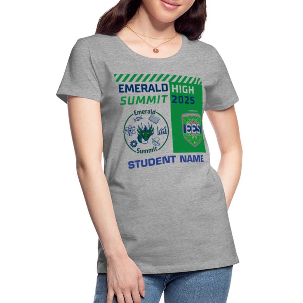 Customizable Ladie's Cut Summit t Shirt - heather gray