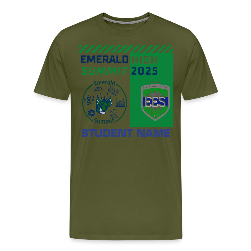 Customizable Summit TShirt - olive green