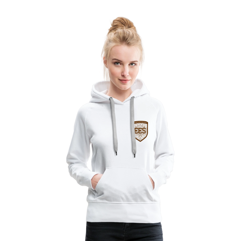 EES Ladies Cut Hoodie Light - white