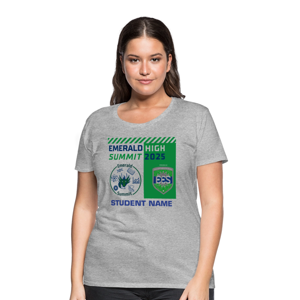 Customizable Ladie's Cut Summit t Shirt - heather gray