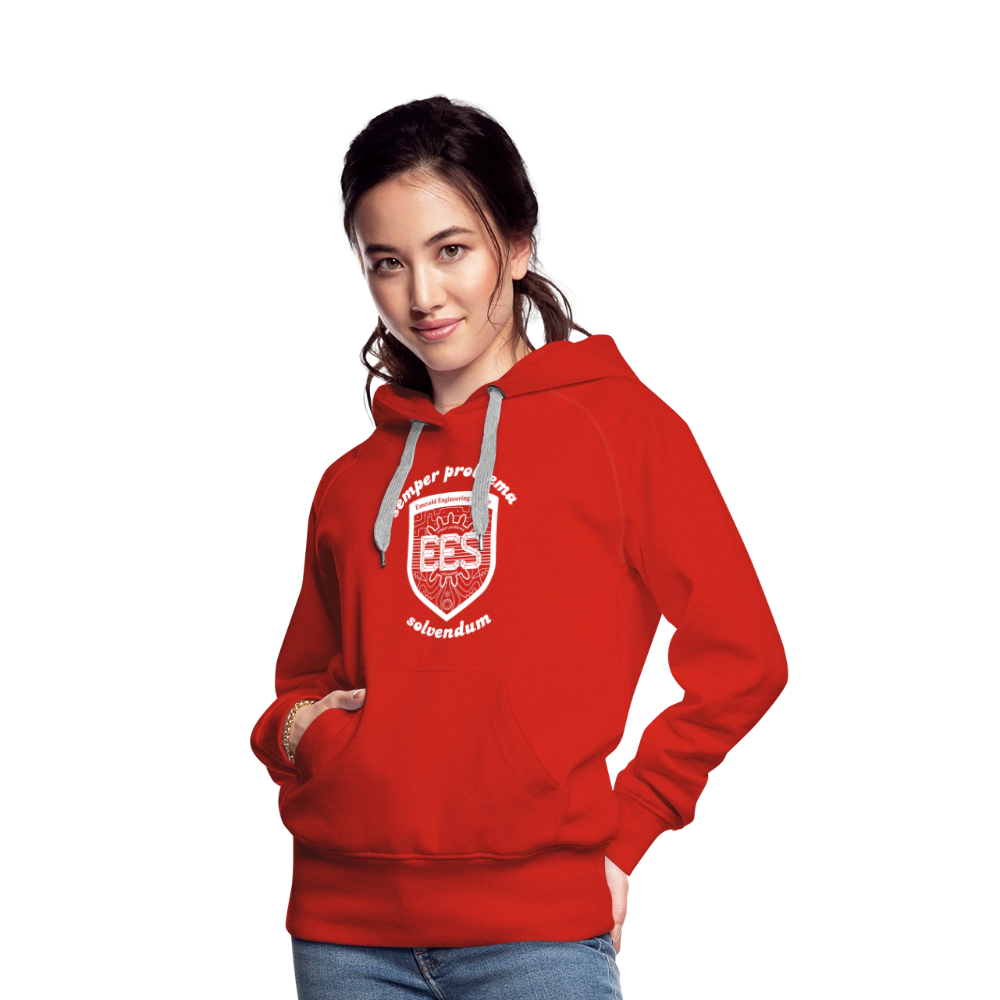 EES Ladies Cut Hoodie - red