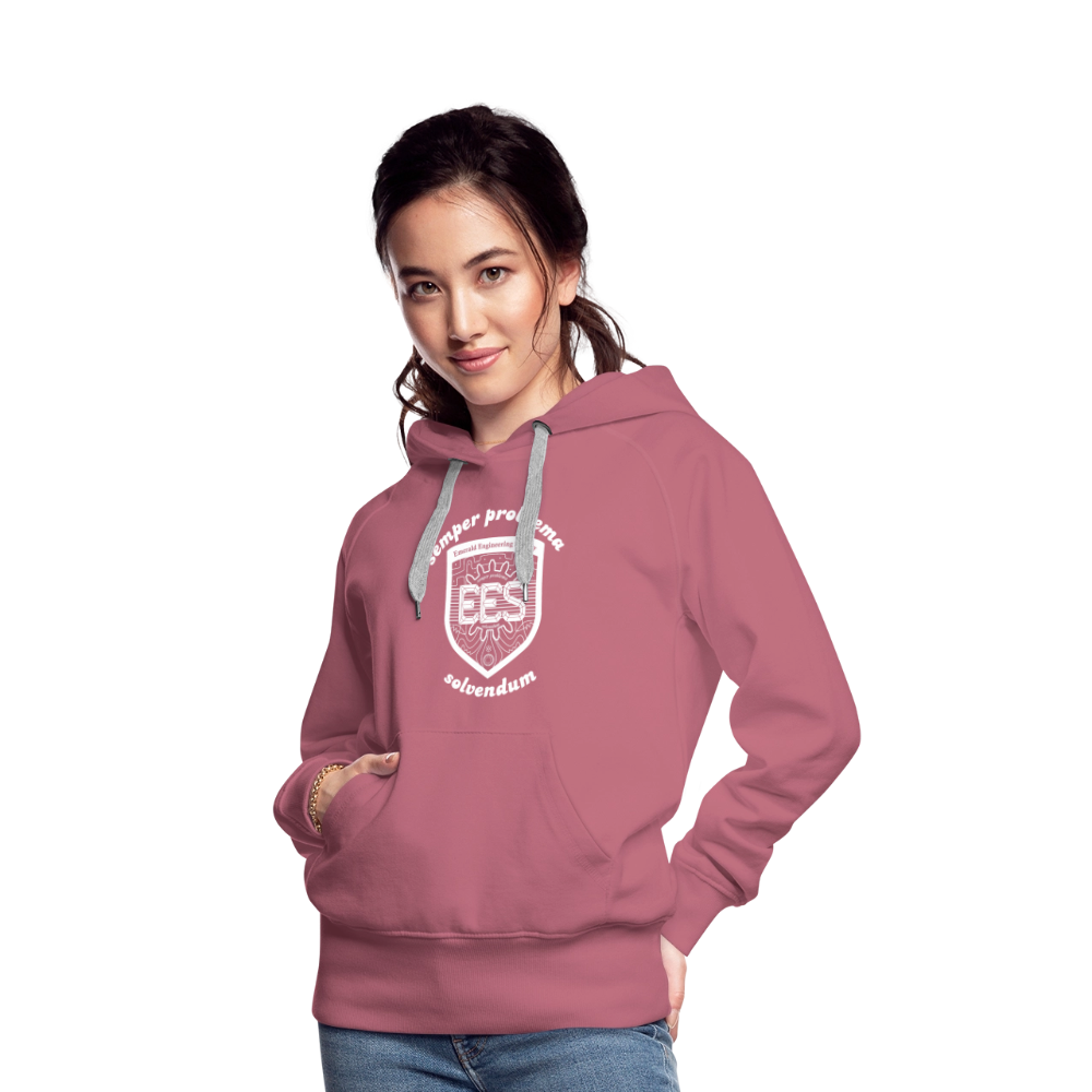 EES Ladies Cut Hoodie - mauve