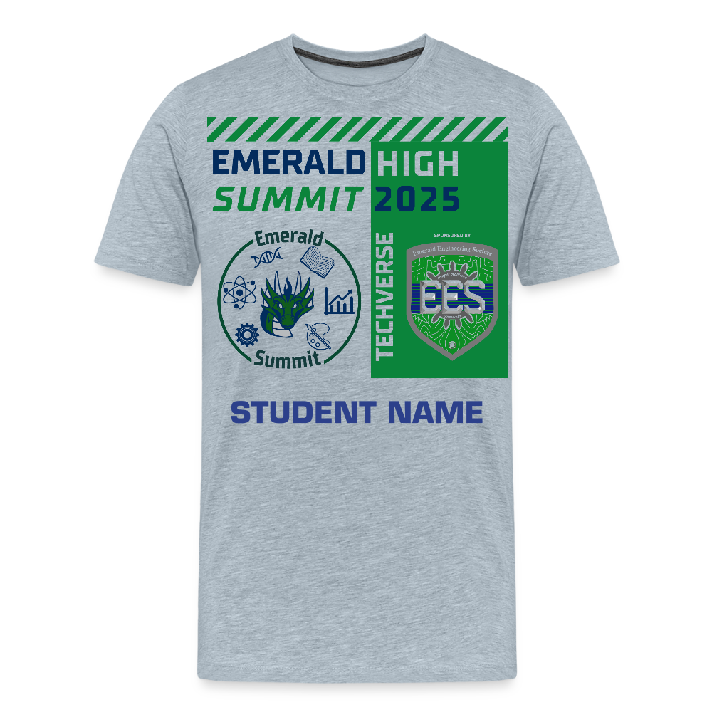 Customizable Techverse TShirt - heather ice blue