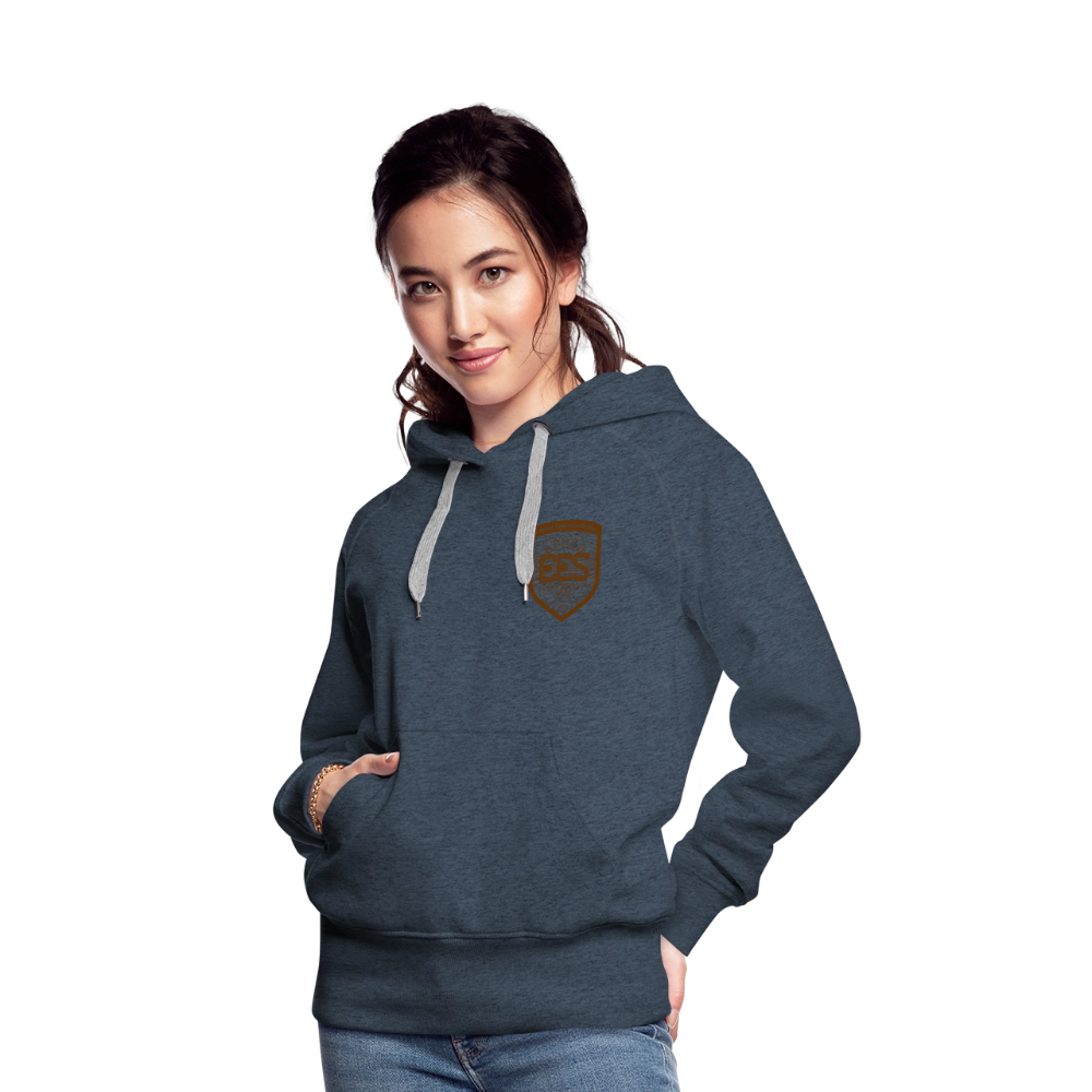 EES Ladies Cut Hoodie Light - heather denim
