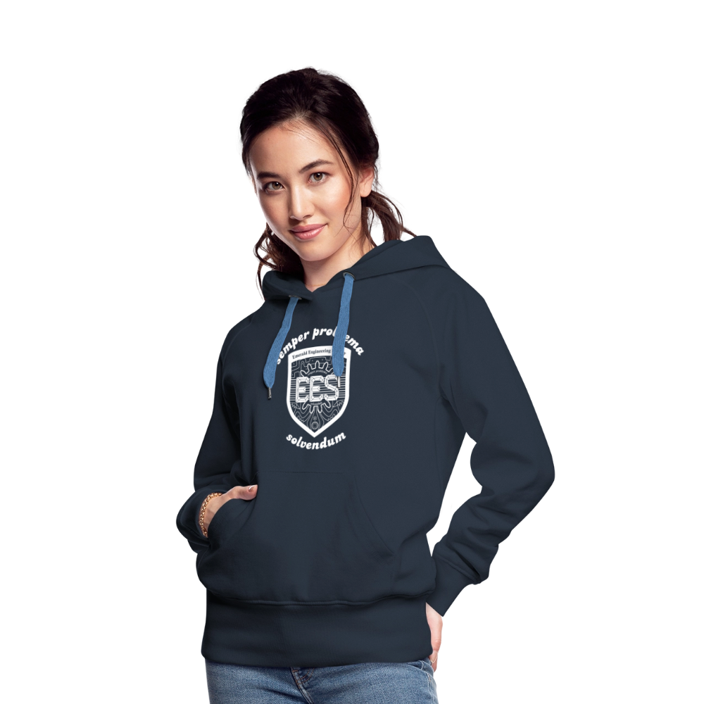 EES Ladies Cut Hoodie - navy