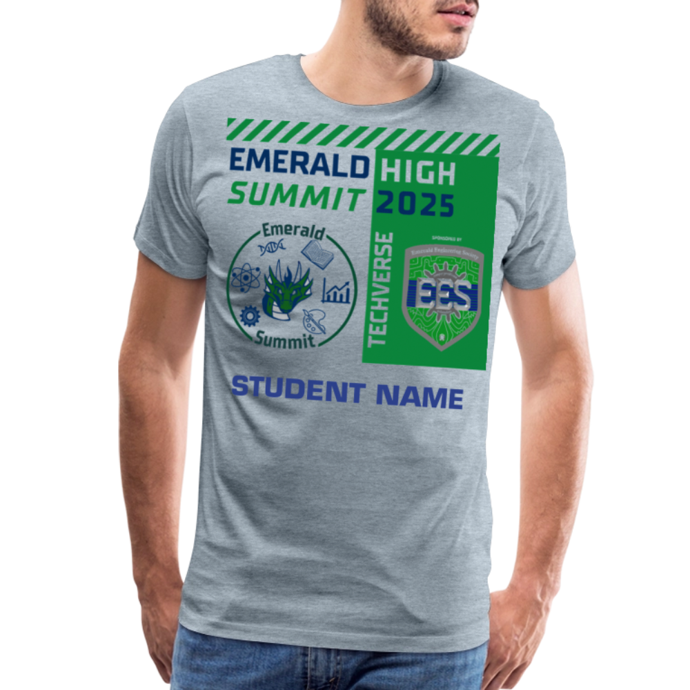 Customizable Techverse TShirt - heather ice blue