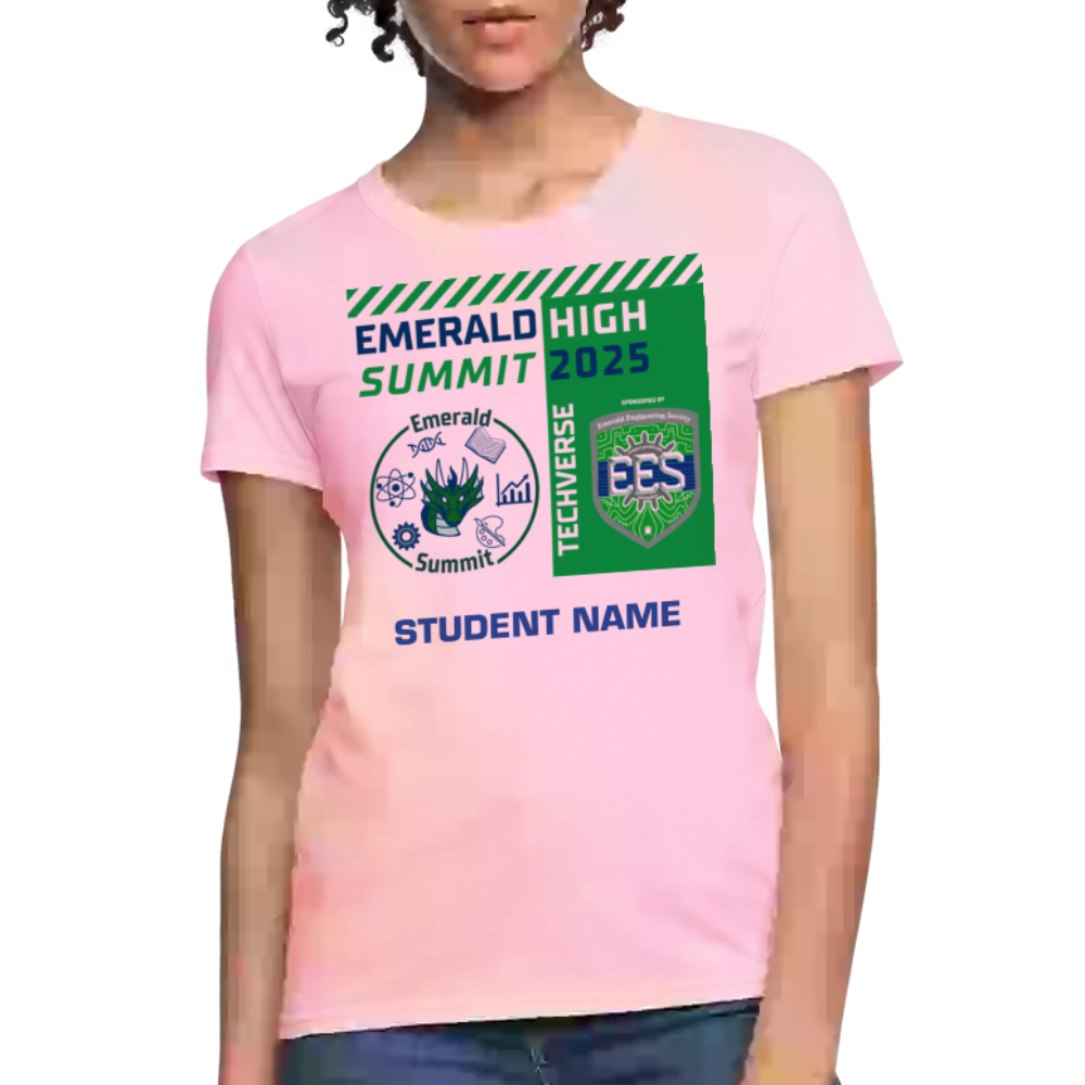 Ladie's Cut Customizable Techverse TShirt - pink