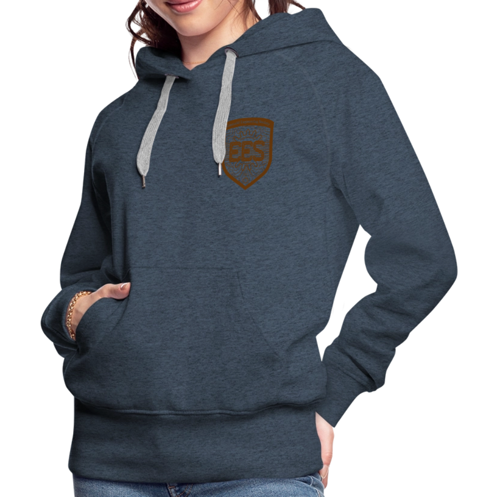 EES Ladies Cut Hoodie Light - heather denim